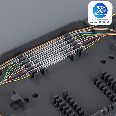 kupować 1.2mm Stalowa pręta Włókno optyczne Splice rękaw dla 128 rdzeni Włókno splice zamknięcie online manufacture